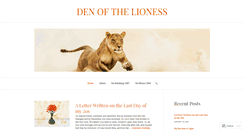 Desktop Screenshot of denofthelioness.com