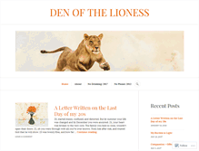 Tablet Screenshot of denofthelioness.com